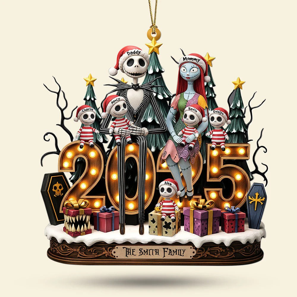 Spooky Family Ornament - Personalized Gifts For Family