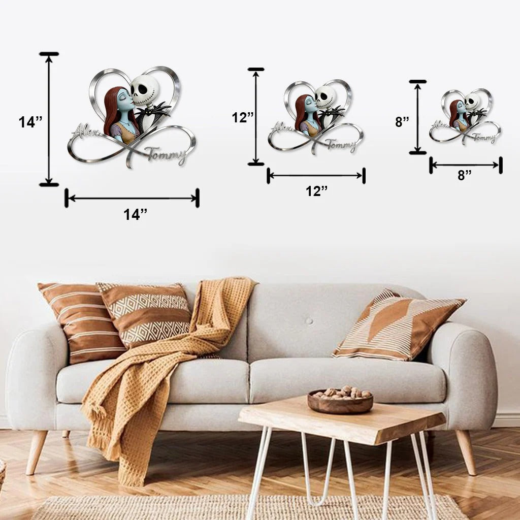 We're Simply Meant To Be - Personalized Nightmare Metal Sign