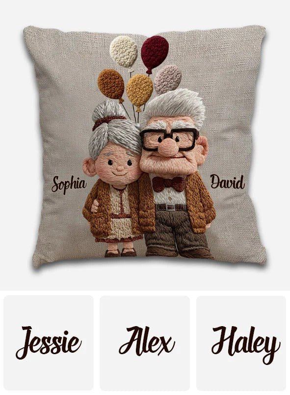 You & Me - Personalized Mouse Throw Pillow
