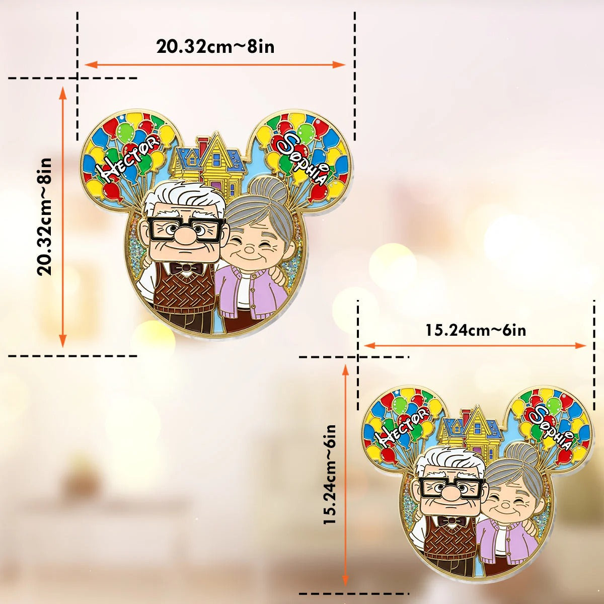 You Are My Greatest Adventure 2- Personalized Couple Window Hanging Suncatcher Ornament