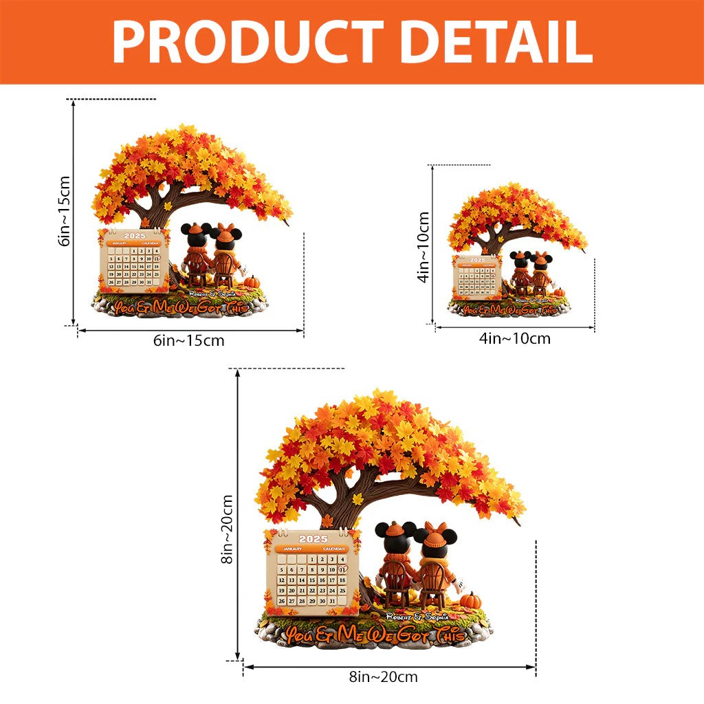 You & Me In The Most Beautiful Season - Personalized Mouse Custom Shaped Acrylic Plaque