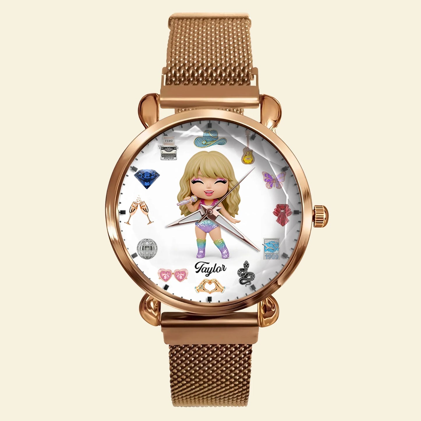 Slay Girl Mesh Strap Quartz Watch Personalized Gifts For Fans