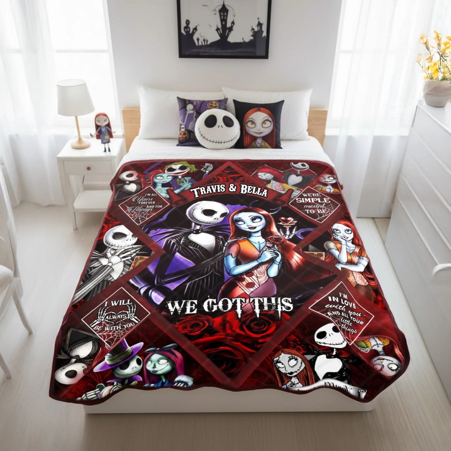 Till Death Love Story Blanket - Personalized Gifts For Couple