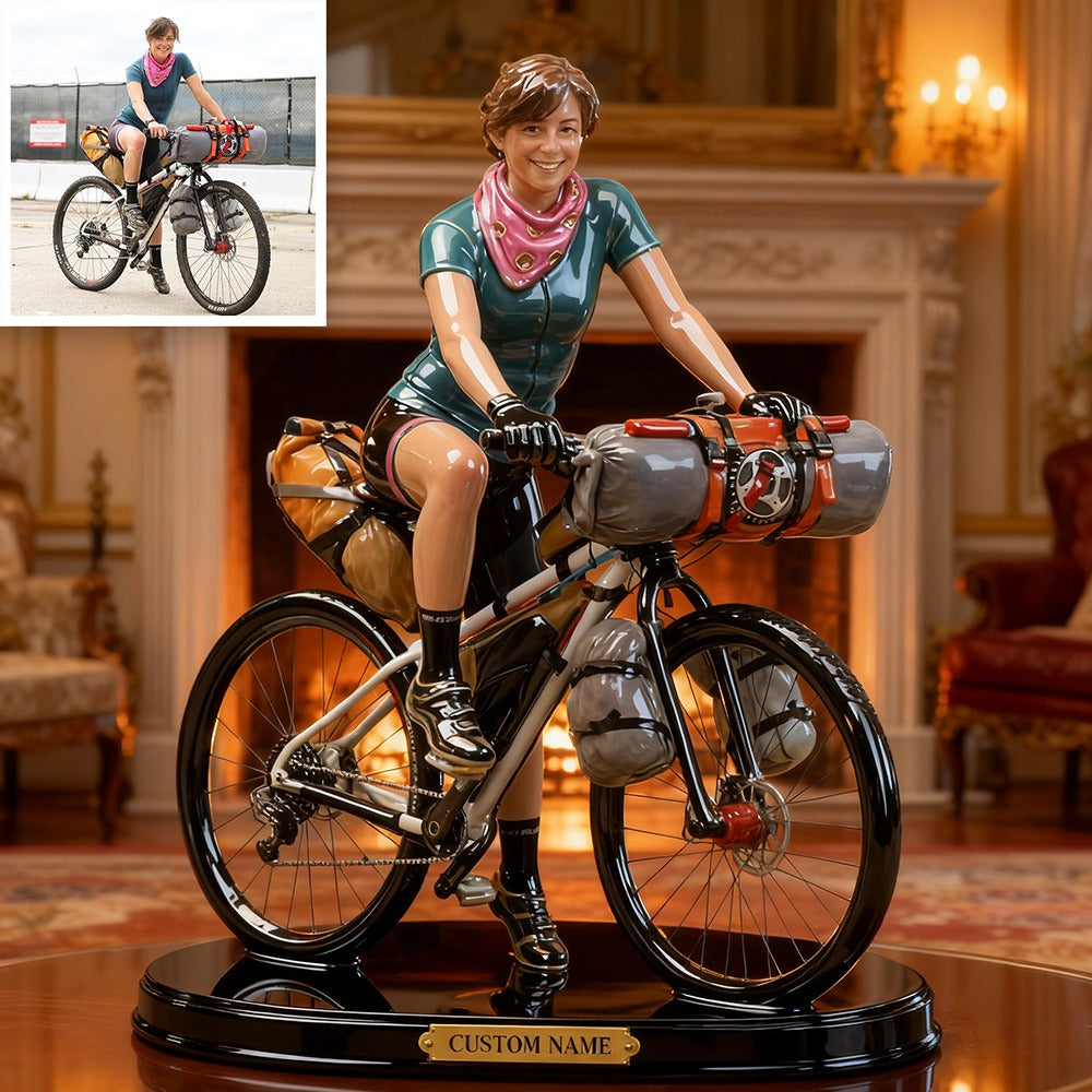 Custom Cycling Photo Style Acrylic Plaque