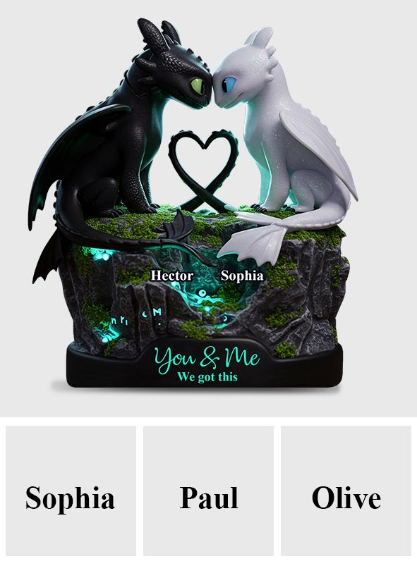 You & Me We Got This - Personalized Couple Custom Shaped Acrylic Plaque