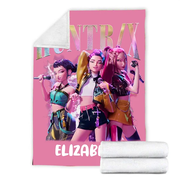 Kpop Hunters - Personalized Kpop Anime Blanket