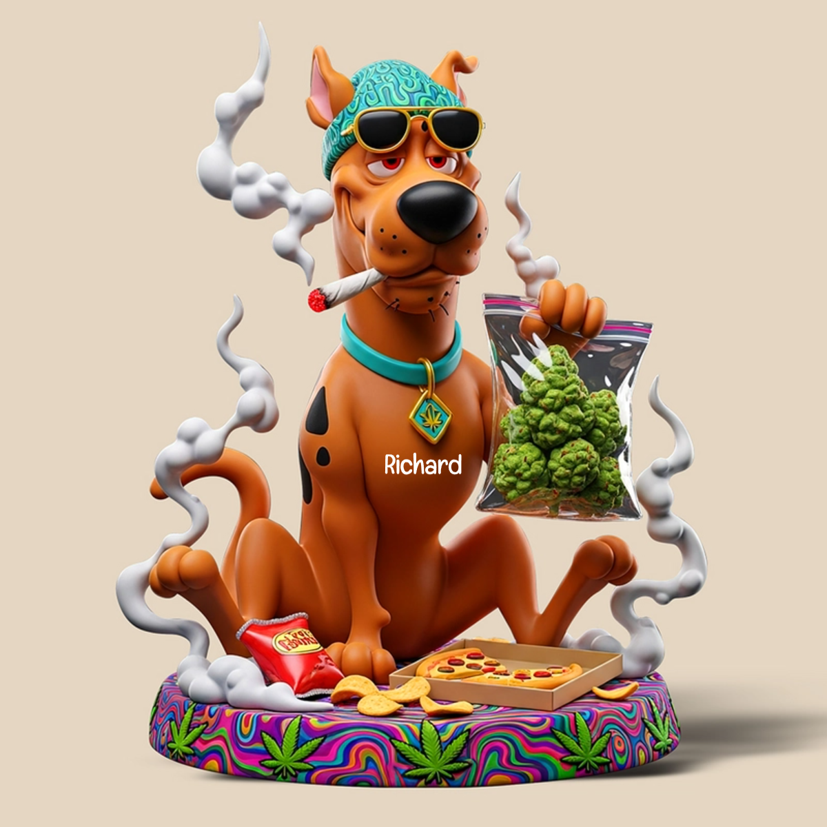 Stoner Pup Snack Acrylic Plaque - Personalized Gifts For Stoner