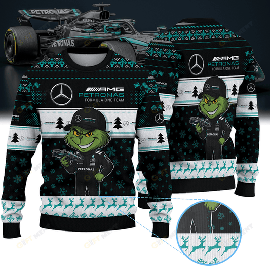 Merc AMG × Green Monster Ugly Christmas Sweater 1