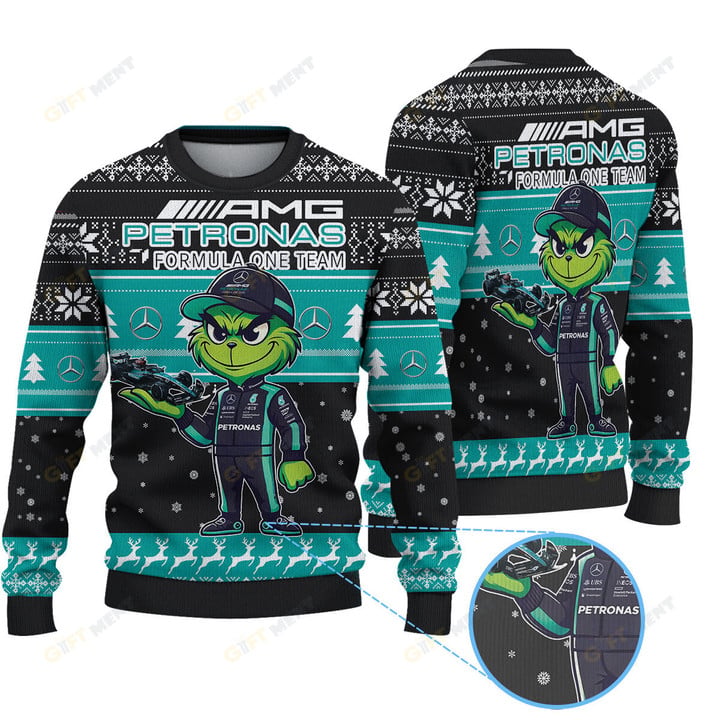 Merc AMG × Green Monster Ugly Christmas Sweater 2