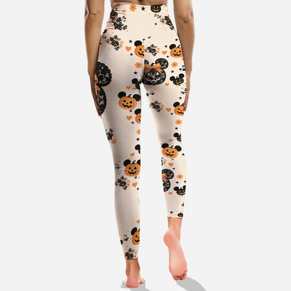 Halloween Pumpkin Mouse - Personalized Hoodie and Leggings