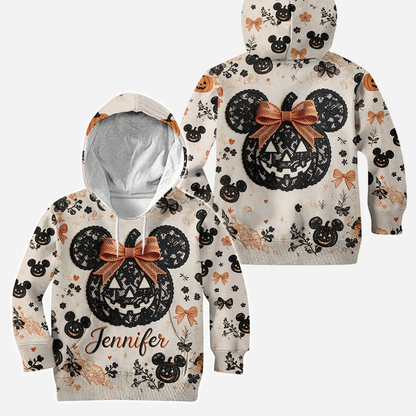 Halloween Pumpkin Mouse - Personalized Hoodie and Leggings