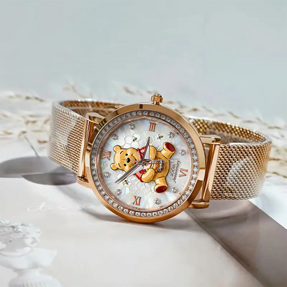 Honey Bear 100th Anniversary - Personalized Yellow Bear Women Hand Watch