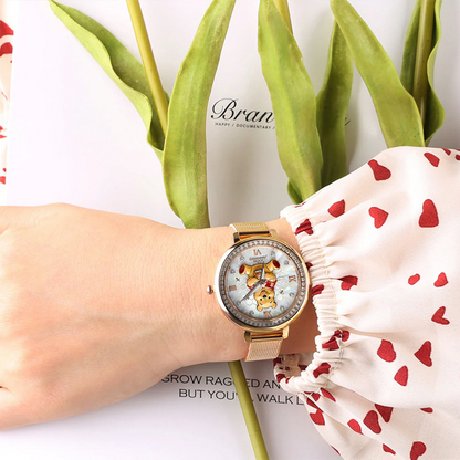 Honey Bear 100th Anniversary - Personalized Yellow Bear Women Hand Watch