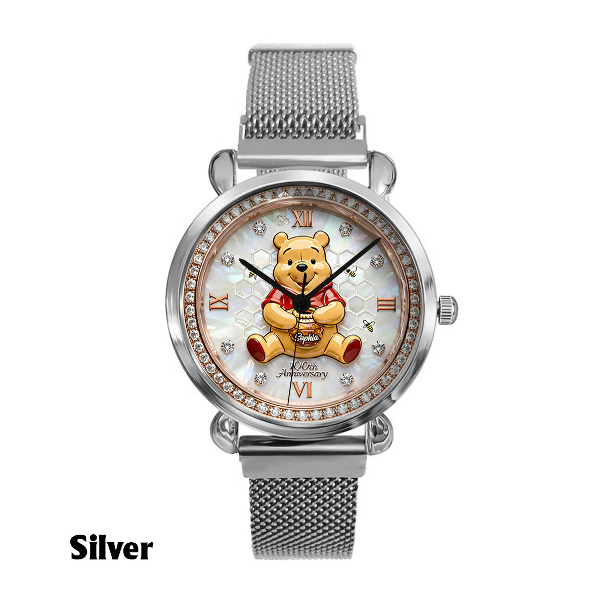 Honey Bear 100th Anniversary - Personalized Yellow Bear Women Hand Watch