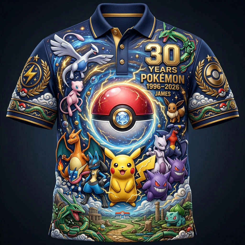 Monster Trainer 30th Anniversary - Personalized Monster Trainer Polo Shirt