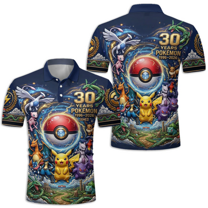 Monster Trainer 30th Anniversary - Personalized Monster Trainer Polo Shirt