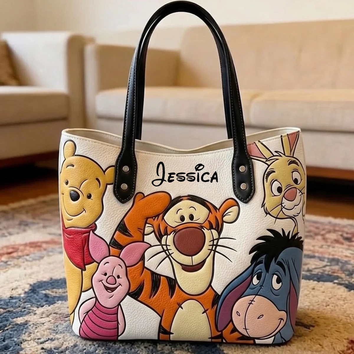Friends - Personalized Yellow Bear Tote Bag