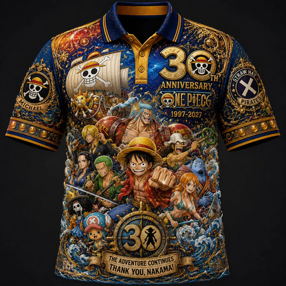 Pirate Adventure 30th Anniversary - Personalized Pirate Adventure Polo Shirt