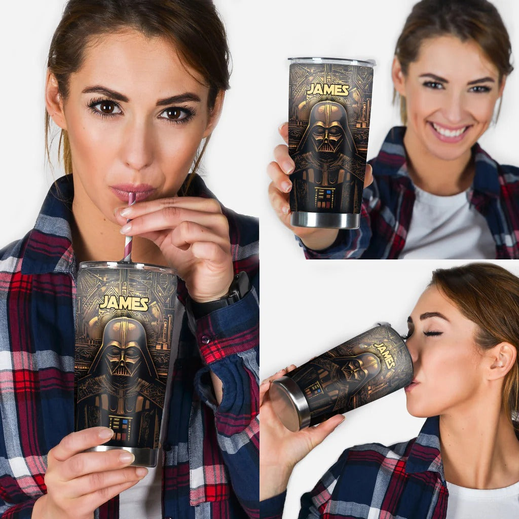Hello Darkness - Personalized The Force Tumbler