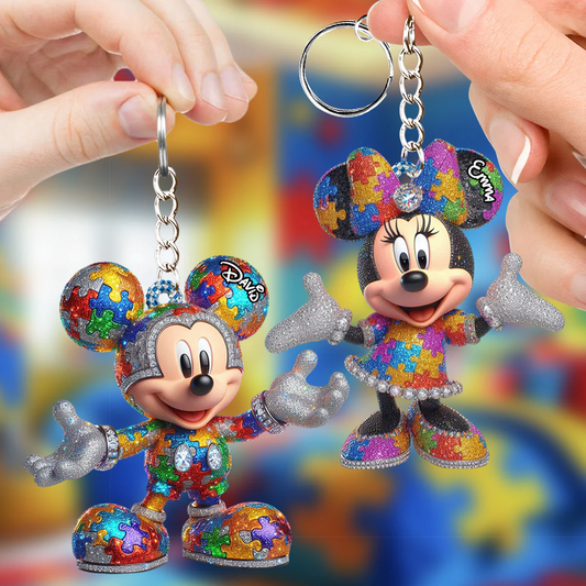 It's Okay To Be Different - Personalized Autism Awareness Keychain