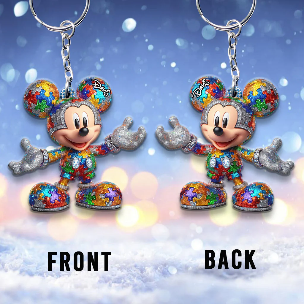 It's Okay To Be Different - Personalized Autism Awareness Keychain