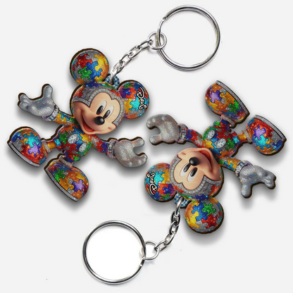 It's Okay To Be Different - Personalized Autism Awareness Keychain