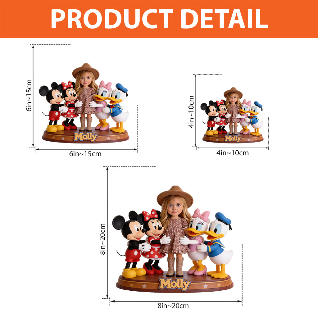 Custom Any Photo Magical Friends - Personalized Mouse Custom Shaped Acrylic Plaque