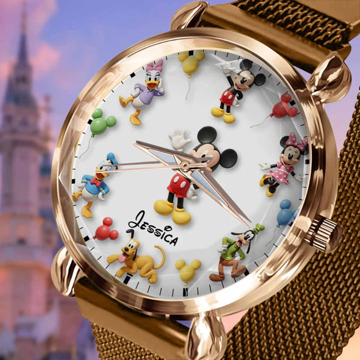 Happy Friends - Personalized Mouse Women Hand Watch