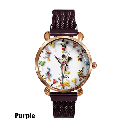 Happy Friends - Personalized Mouse Women Hand Watch