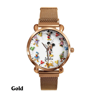 Happy Friends - Personalized Mouse Women Hand Watch