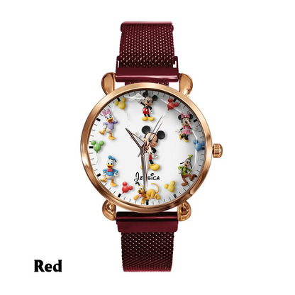 Happy Friends - Personalized Mouse Women Hand Watch