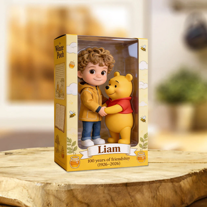 Friends - Personalized Yellow Bear Custom Shaped Acrylic Plaque