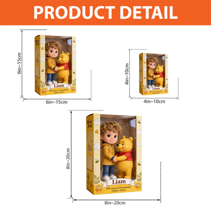 Friends - Personalized Yellow Bear Custom Shaped Acrylic Plaque