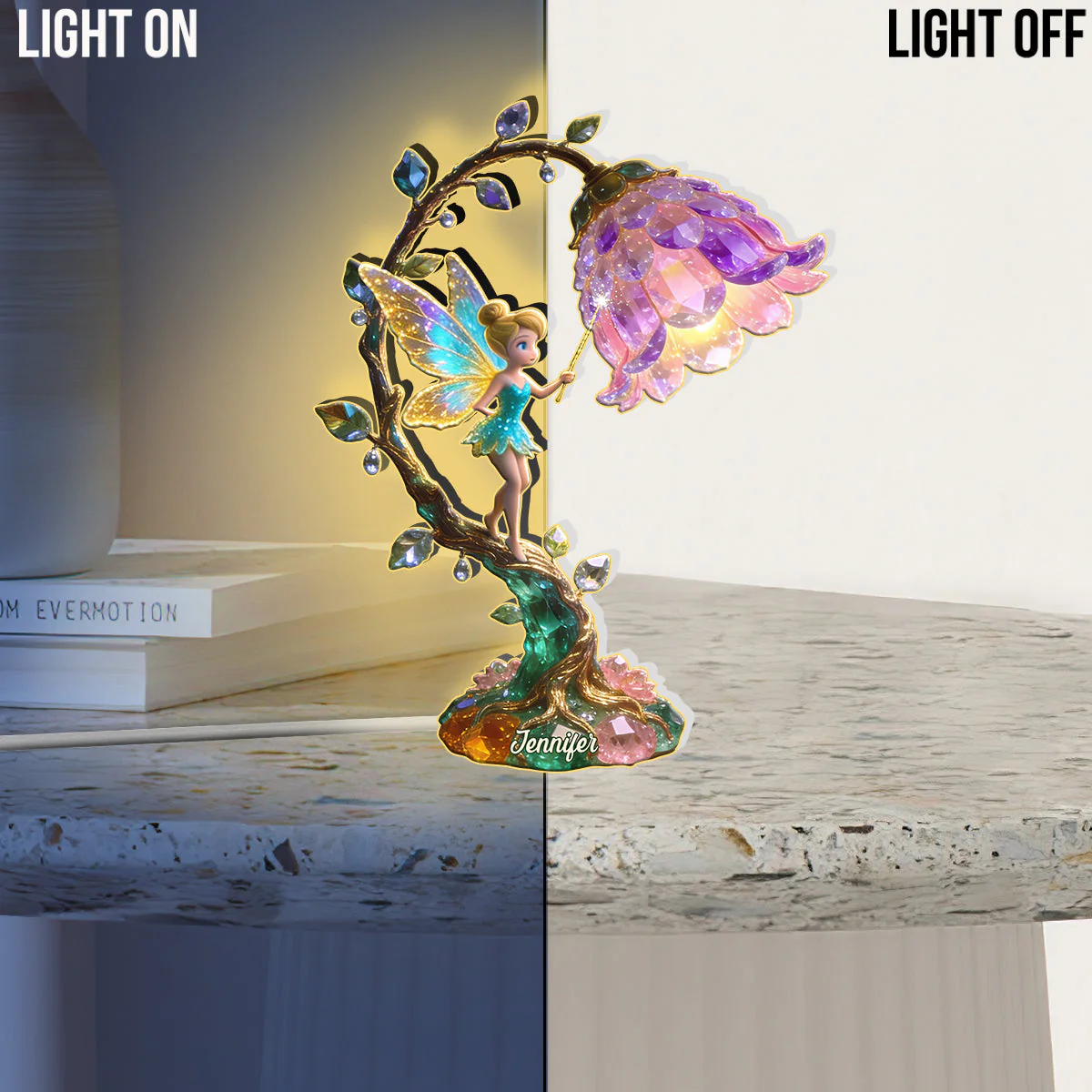 Fairy Flower - Personalized Dream Trip Acrylic LED Night Light