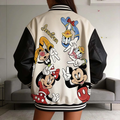 Magical Friends - Personalized Mouse Varsity Jacket