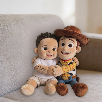 Galaxy And Western Buddy Toy - Personalized Movie For Kids Shaped Pillow
