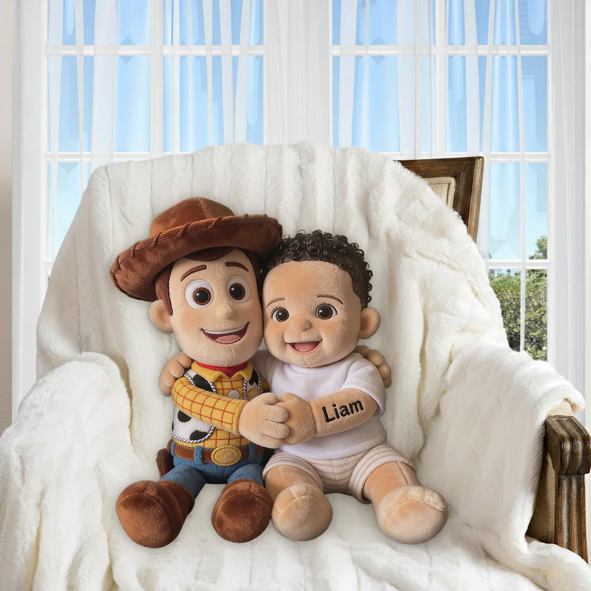 Galaxy And Western Buddy Toy - Personalized Movie For Kids Shaped Pillow