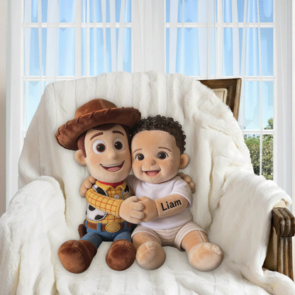 Galaxy And Western Buddy Toy - Personalized Movie For Kids Shaped Pillow