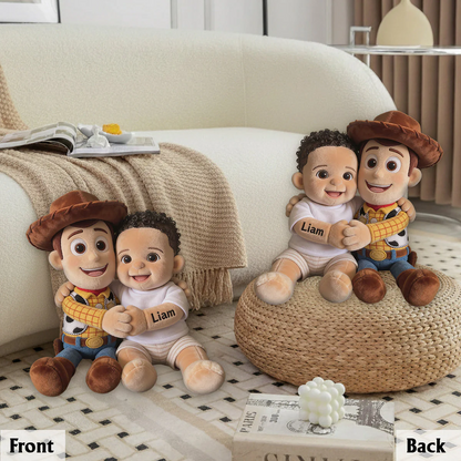 Galaxy And Western Buddy Toy - Personalized Movie For Kids Shaped Pillow