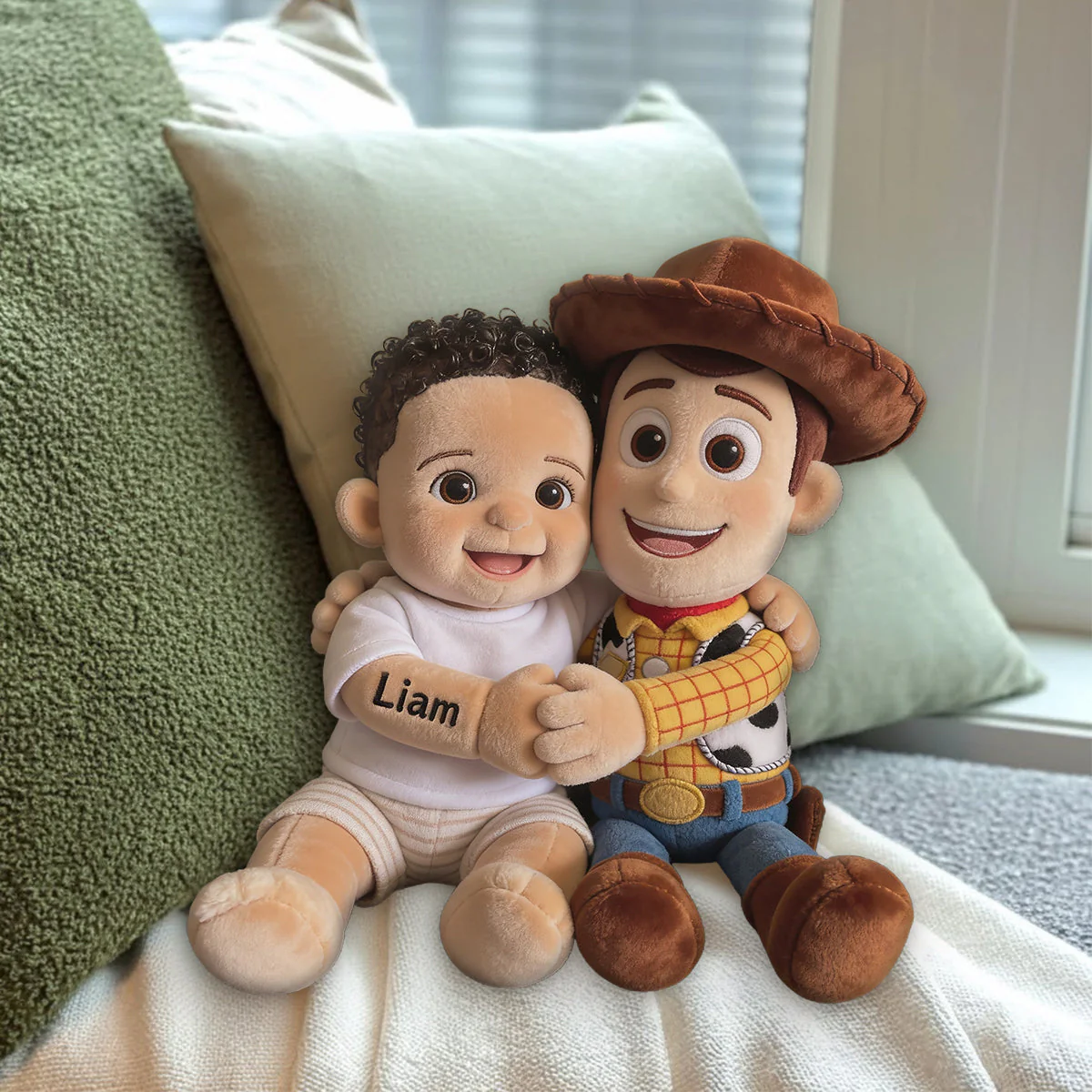 Galaxy And Western Buddy Toy - Personalized Movie For Kids Shaped Pillow