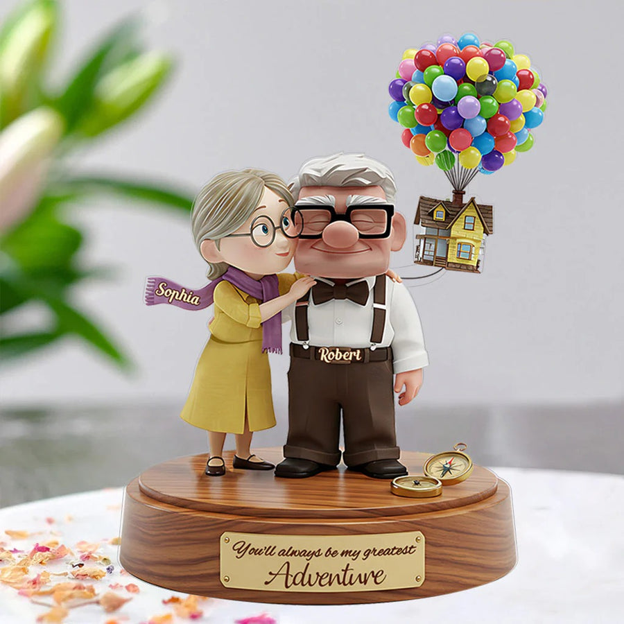 You Are My Greatest Adventure - Personalized Mouse Custom Shaped Acrylic Plaque