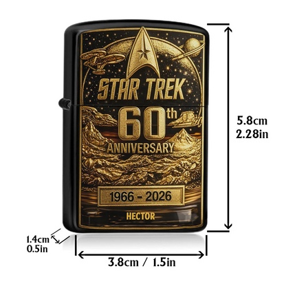 Final Frontier 60th Anniversary - Personalized Star Fleet Lighter Case