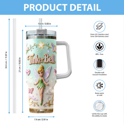 Pixie Dust - Personalized Flying Fairy Insulated Tumbler