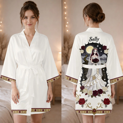Til' Death Do Us Part, Wedding Gifts - Personalized Nightmare Satin Robe