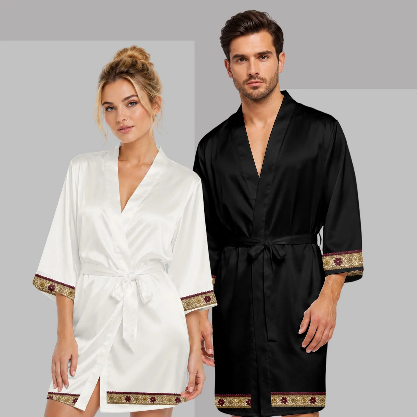Til' Death Do Us Part, Wedding Gifts - Personalized Nightmare Satin Robe