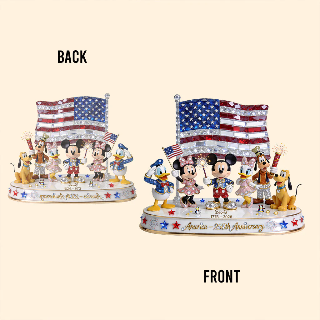 USA 250th Anniversary - Personalized Mouse Custom Shaped Acrylic Plaque