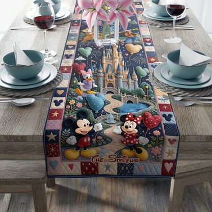 Personalized Magical Family Quilt Table Runner - Magic Mouse Table Runner