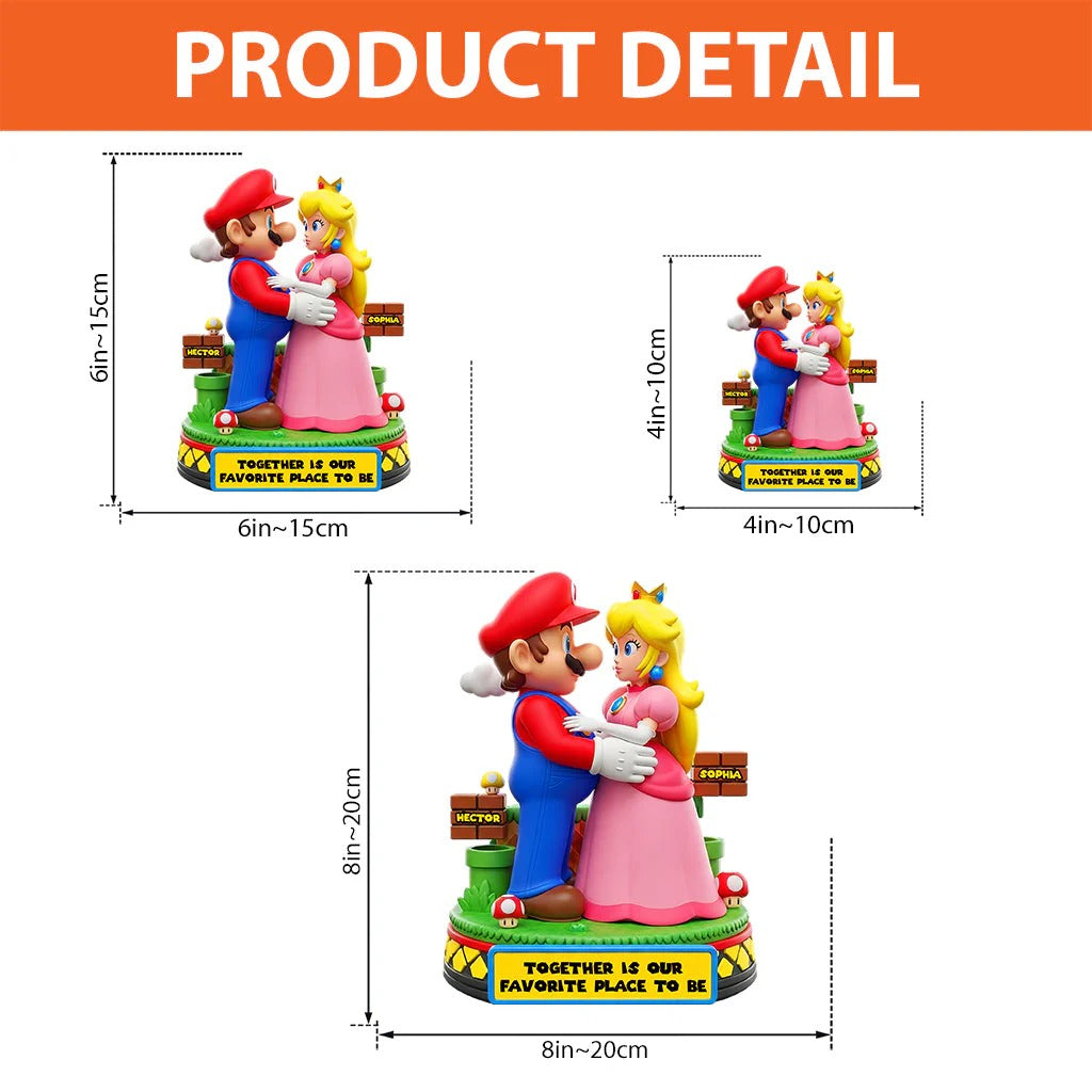 Together Is Our Favorite Place To Be - Personalized Super Plumber Custom Shaped Acrylic Plaque