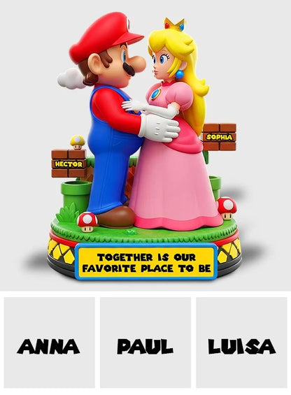 Together Is Our Favorite Place To Be - Personalized Super Plumber Custom Shaped Acrylic Plaque