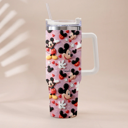 Cartoon Magical Mouse - Personalized Mouse Insulated Tumbler